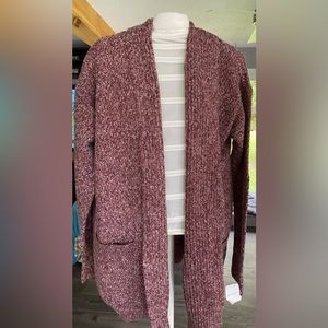 Liz Claiborne-Brand new Burgundy wrap sweater.